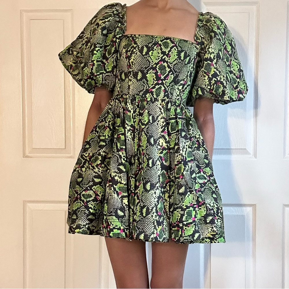 Aje Serpentine Corset Mini Dress